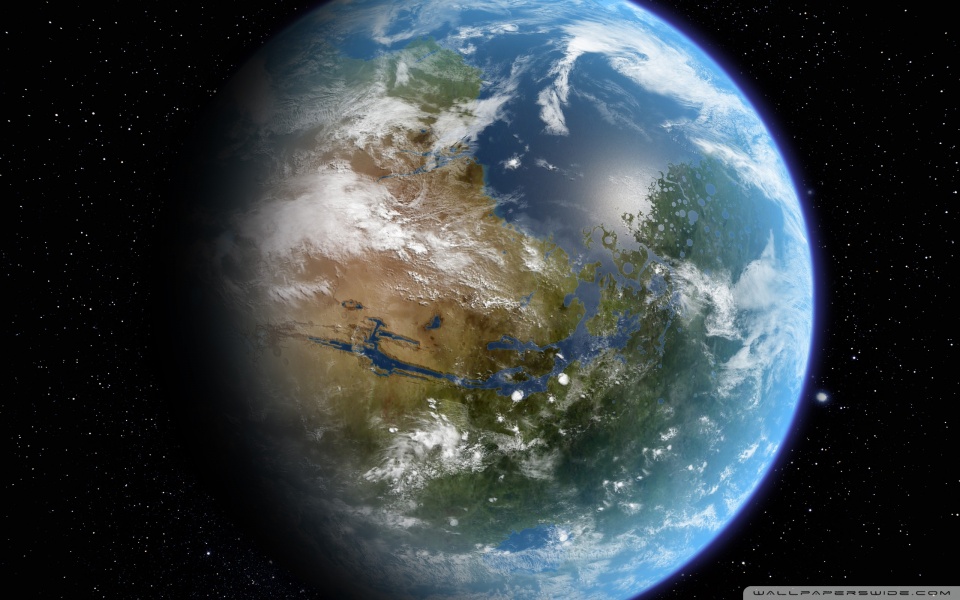 Colorful Planet Like Earth Wallpaper High Resolution Image 960x600px